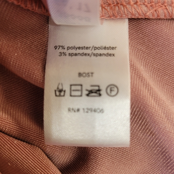 VENUS Mauve Pink Velvet Off The Shoulder Bell Sleeve Top Size Women's Small - Picture 9 of 9